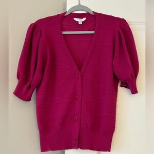 Time and Tru Women's Magenta Cardigan